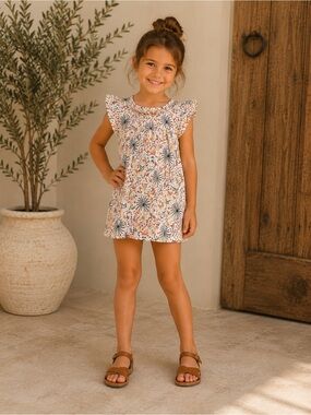 Baby Gap Floral Flutter Sleeve Dress – Size 2T